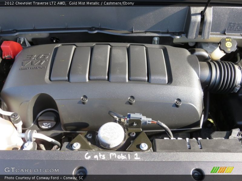 Gold Mist Metallic / Cashmere/Ebony 2012 Chevrolet Traverse LTZ AWD