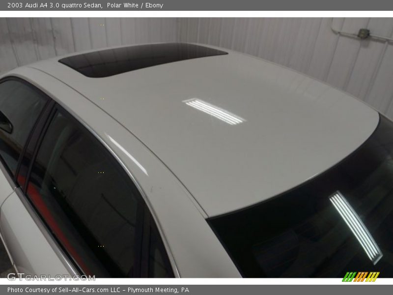Polar White / Ebony 2003 Audi A4 3.0 quattro Sedan