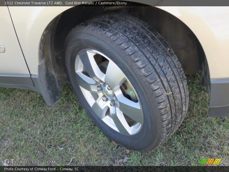 Gold Mist Metallic / Cashmere/Ebony 2012 Chevrolet Traverse LTZ AWD
