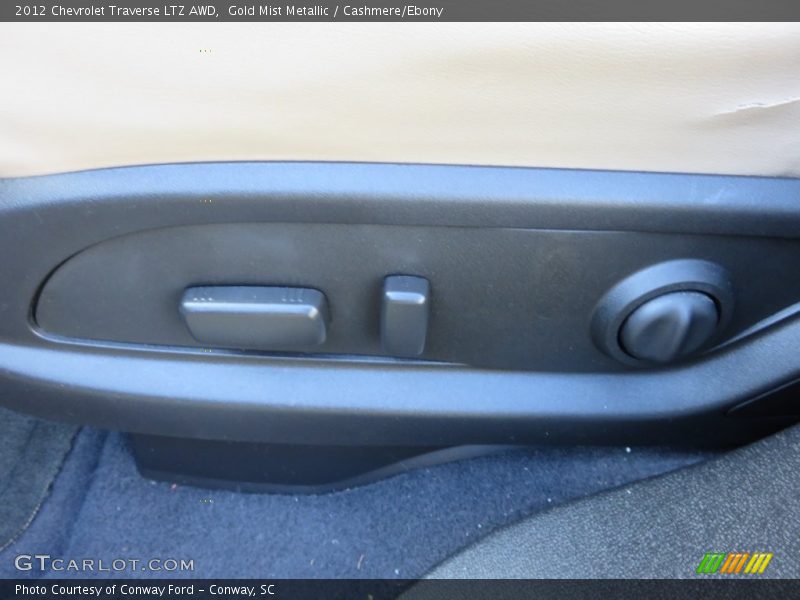 Gold Mist Metallic / Cashmere/Ebony 2012 Chevrolet Traverse LTZ AWD