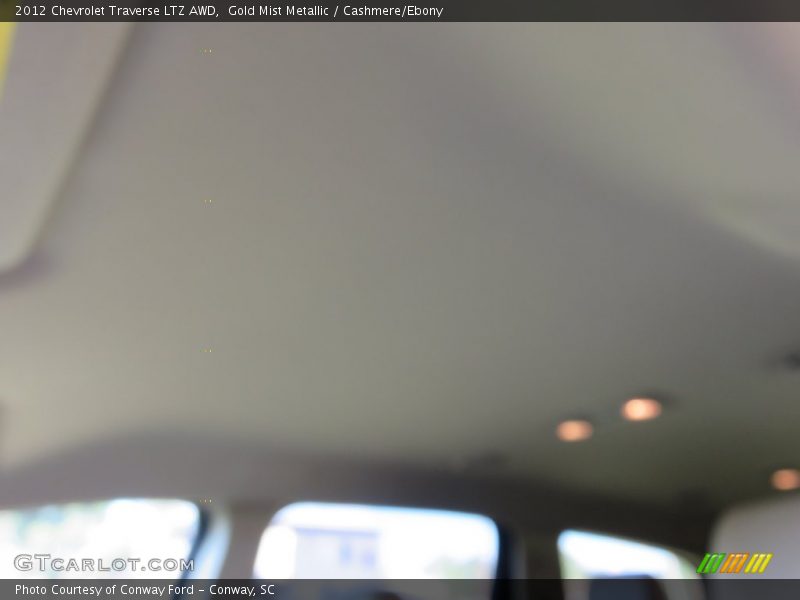 Gold Mist Metallic / Cashmere/Ebony 2012 Chevrolet Traverse LTZ AWD