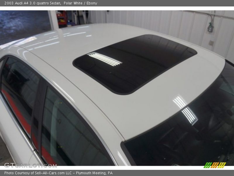 Polar White / Ebony 2003 Audi A4 3.0 quattro Sedan