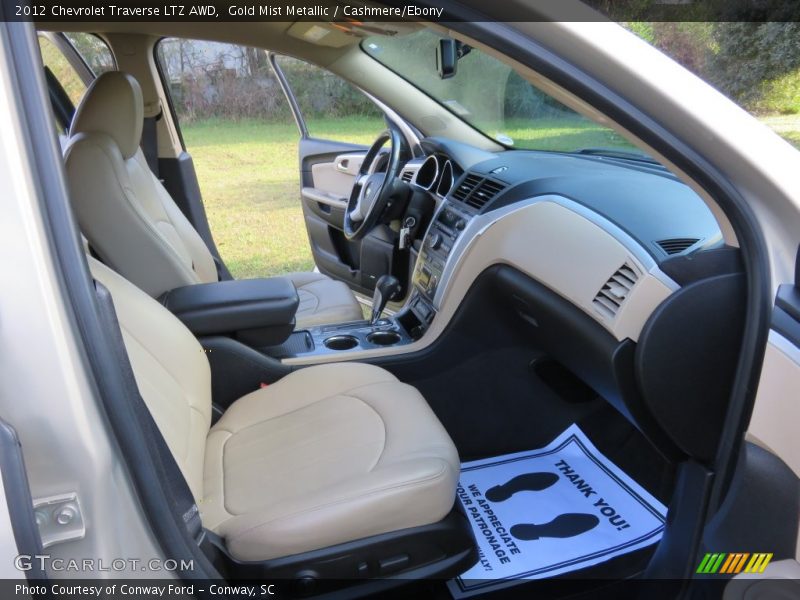 Gold Mist Metallic / Cashmere/Ebony 2012 Chevrolet Traverse LTZ AWD