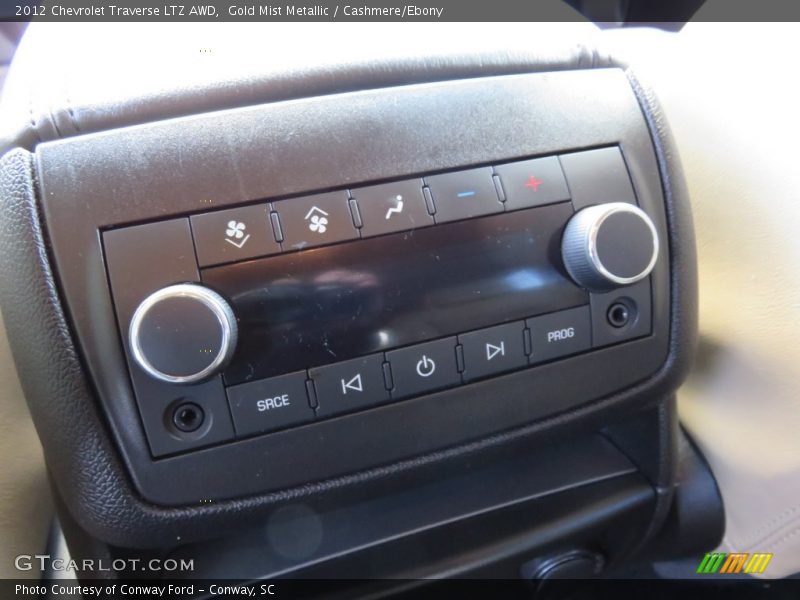 Gold Mist Metallic / Cashmere/Ebony 2012 Chevrolet Traverse LTZ AWD