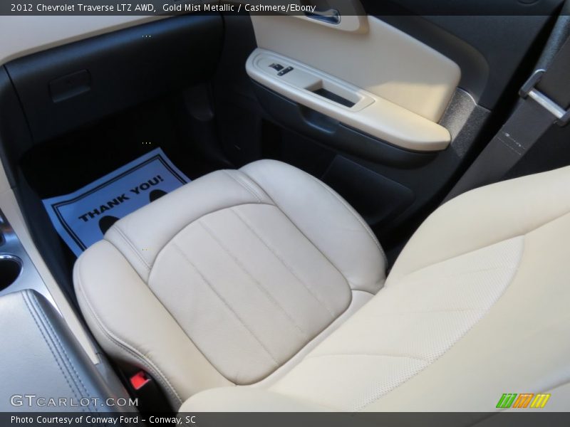 Gold Mist Metallic / Cashmere/Ebony 2012 Chevrolet Traverse LTZ AWD