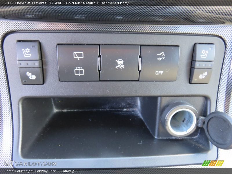 Gold Mist Metallic / Cashmere/Ebony 2012 Chevrolet Traverse LTZ AWD