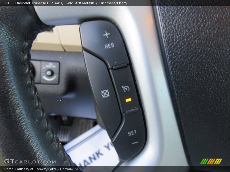 Gold Mist Metallic / Cashmere/Ebony 2012 Chevrolet Traverse LTZ AWD