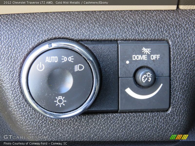 Gold Mist Metallic / Cashmere/Ebony 2012 Chevrolet Traverse LTZ AWD