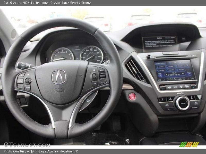 Crystal Black Pearl / Ebony 2016 Acura MDX Technology