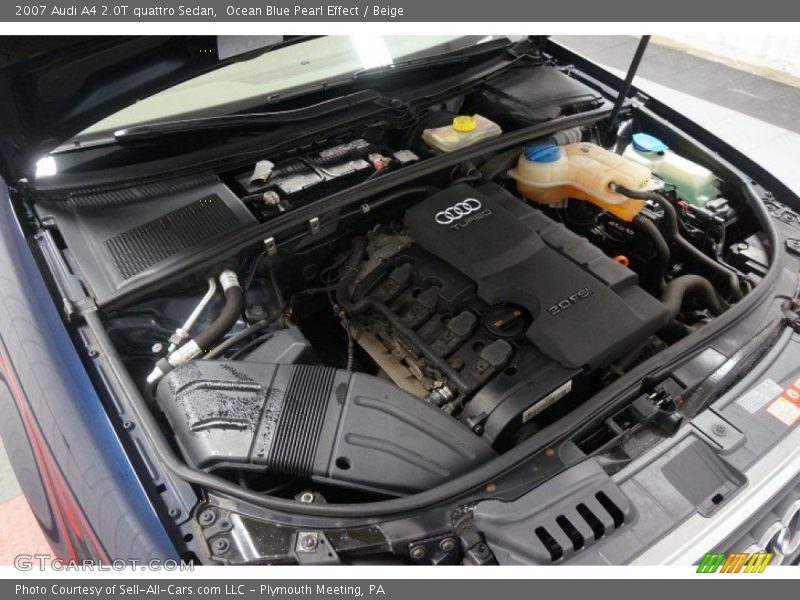 Ocean Blue Pearl Effect / Beige 2007 Audi A4 2.0T quattro Sedan