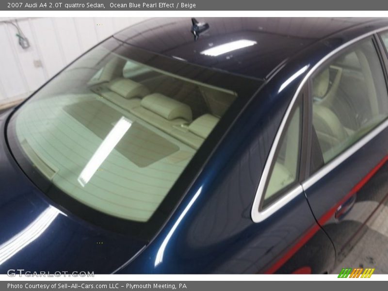 Ocean Blue Pearl Effect / Beige 2007 Audi A4 2.0T quattro Sedan