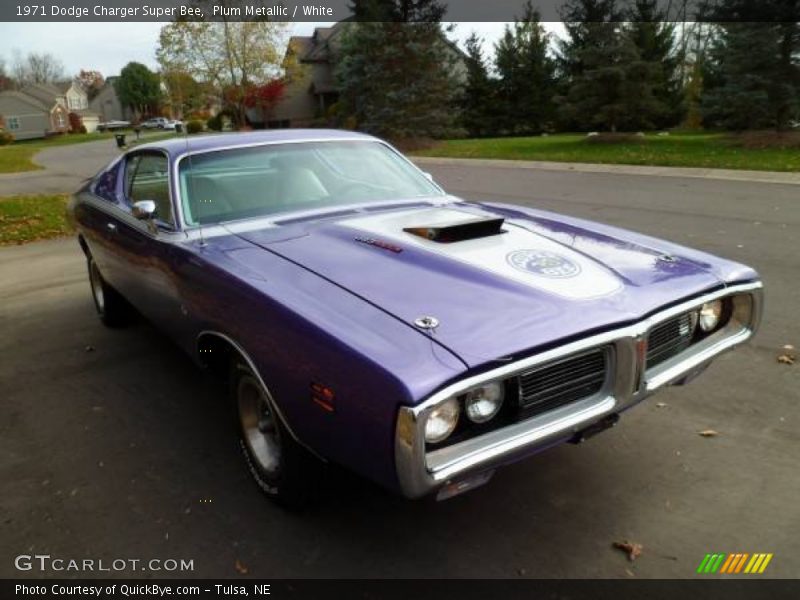 Plum Metallic / White 1971 Dodge Charger Super Bee