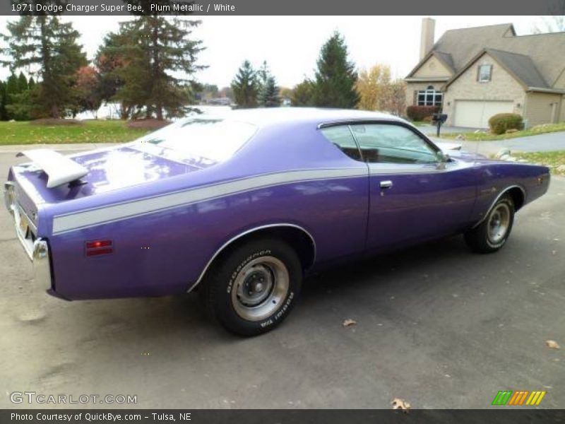 Plum Metallic / White 1971 Dodge Charger Super Bee