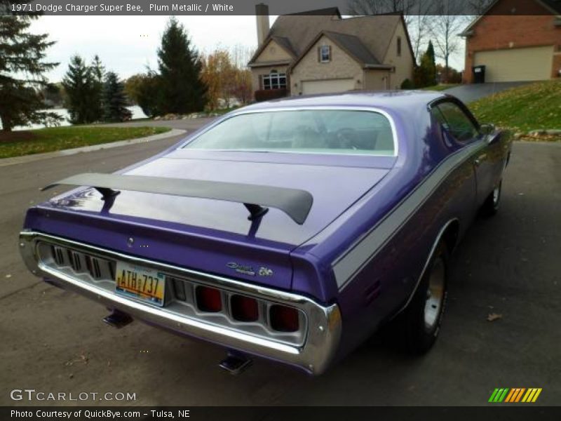 Plum Metallic / White 1971 Dodge Charger Super Bee
