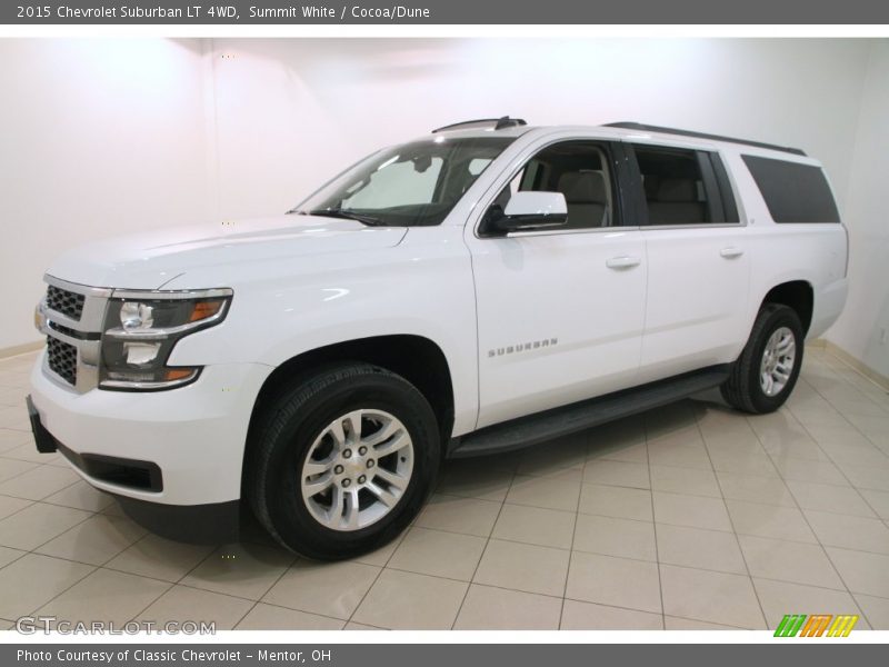 Summit White / Cocoa/Dune 2015 Chevrolet Suburban LT 4WD