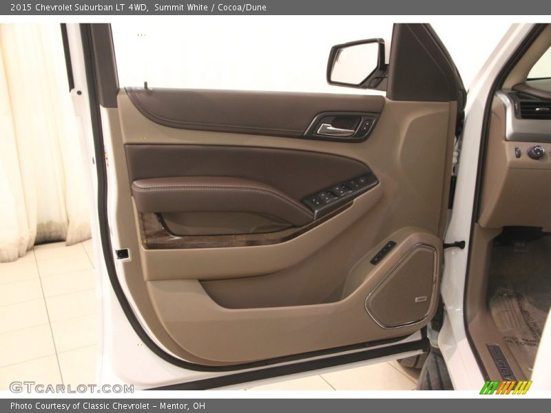 Summit White / Cocoa/Dune 2015 Chevrolet Suburban LT 4WD