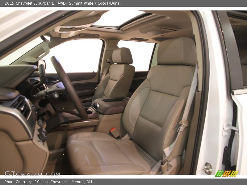 Summit White / Cocoa/Dune 2015 Chevrolet Suburban LT 4WD