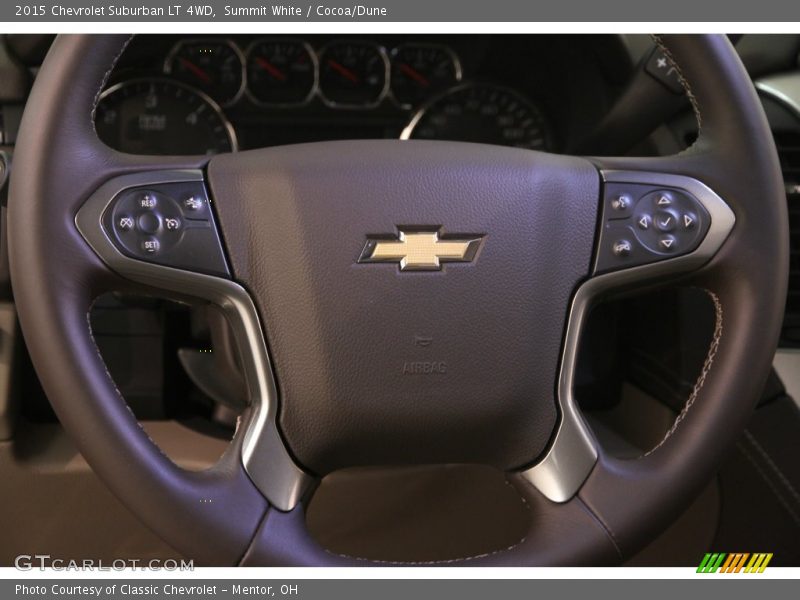 Summit White / Cocoa/Dune 2015 Chevrolet Suburban LT 4WD