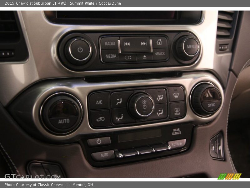 Summit White / Cocoa/Dune 2015 Chevrolet Suburban LT 4WD