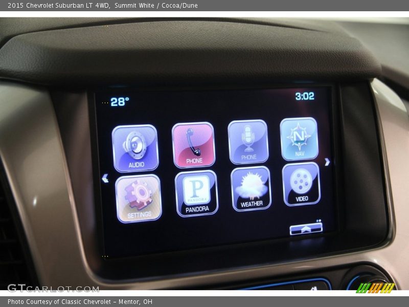 Summit White / Cocoa/Dune 2015 Chevrolet Suburban LT 4WD