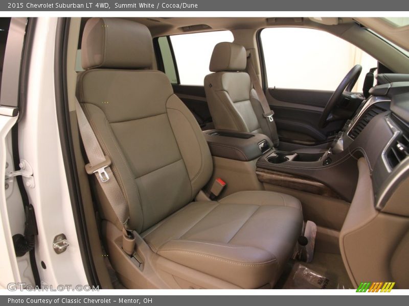 Summit White / Cocoa/Dune 2015 Chevrolet Suburban LT 4WD