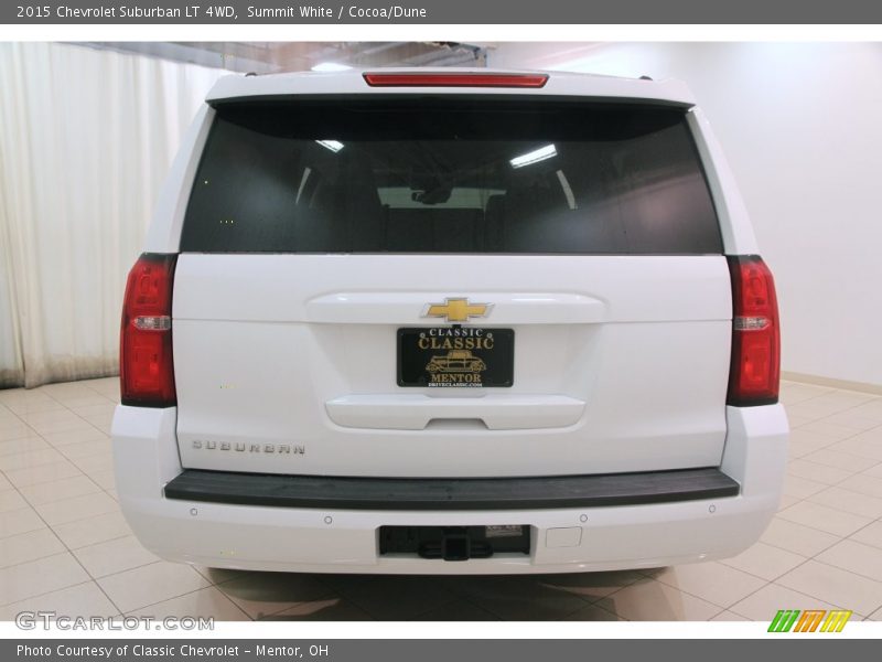 Summit White / Cocoa/Dune 2015 Chevrolet Suburban LT 4WD