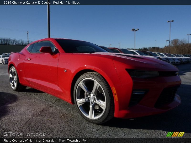 Red Hot / Jet Black 2016 Chevrolet Camaro SS Coupe