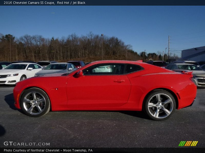 Red Hot / Jet Black 2016 Chevrolet Camaro SS Coupe