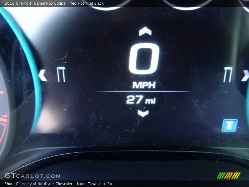 Red Hot / Jet Black 2016 Chevrolet Camaro SS Coupe