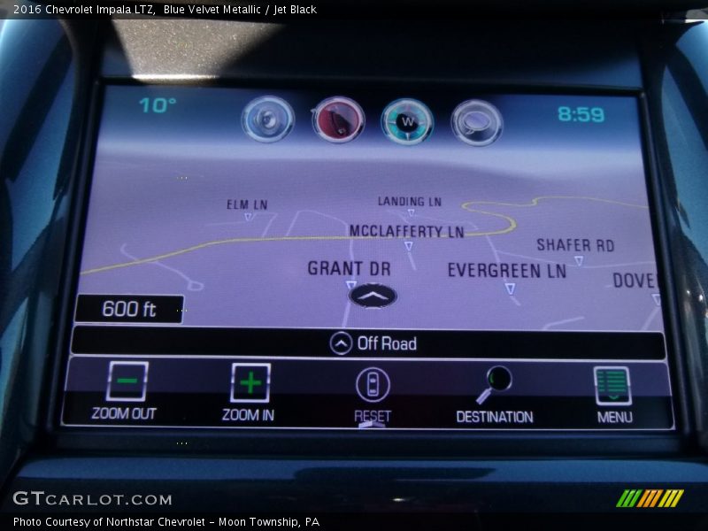 Blue Velvet Metallic / Jet Black 2016 Chevrolet Impala LTZ