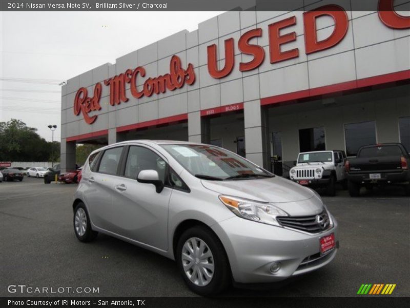 Brilliant Silver / Charcoal 2014 Nissan Versa Note SV