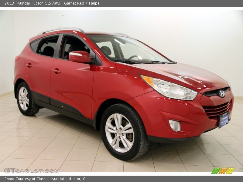 Garnet Red / Taupe 2013 Hyundai Tucson GLS AWD