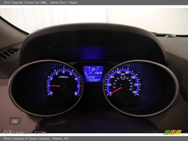 Garnet Red / Taupe 2013 Hyundai Tucson GLS AWD