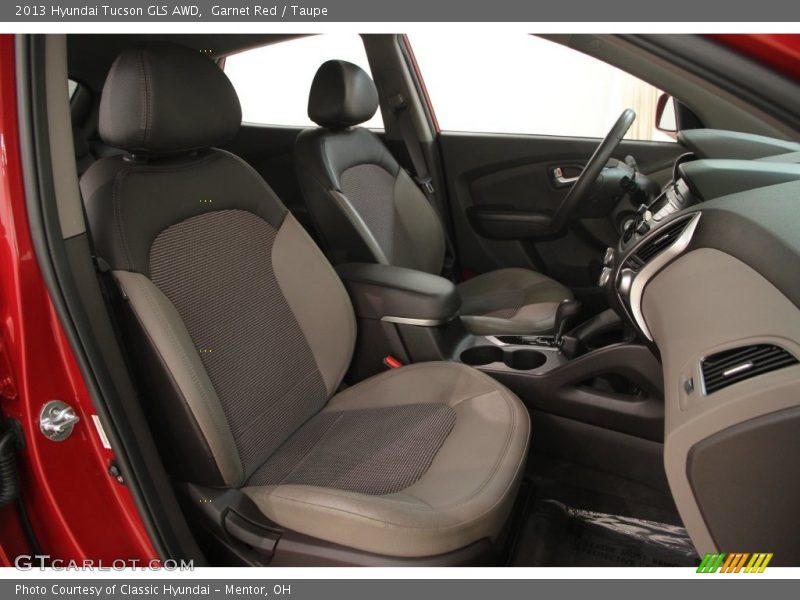 Garnet Red / Taupe 2013 Hyundai Tucson GLS AWD