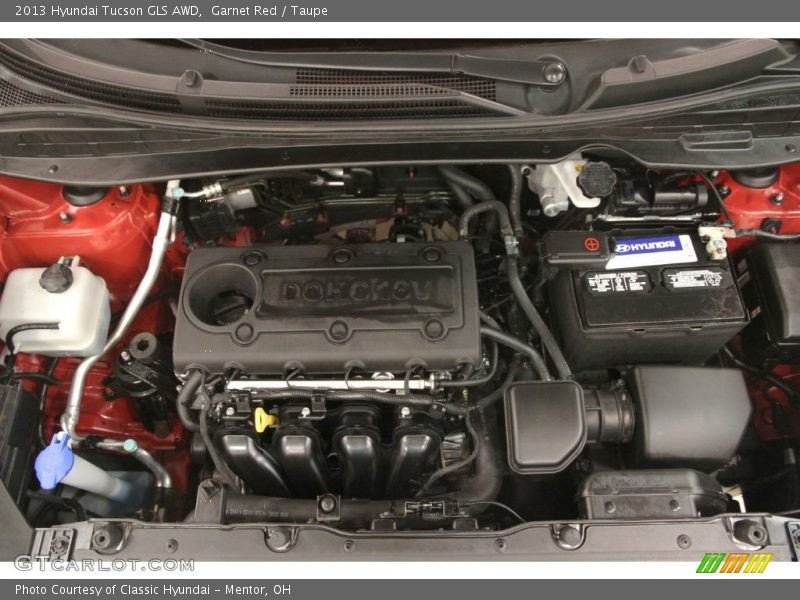 Garnet Red / Taupe 2013 Hyundai Tucson GLS AWD