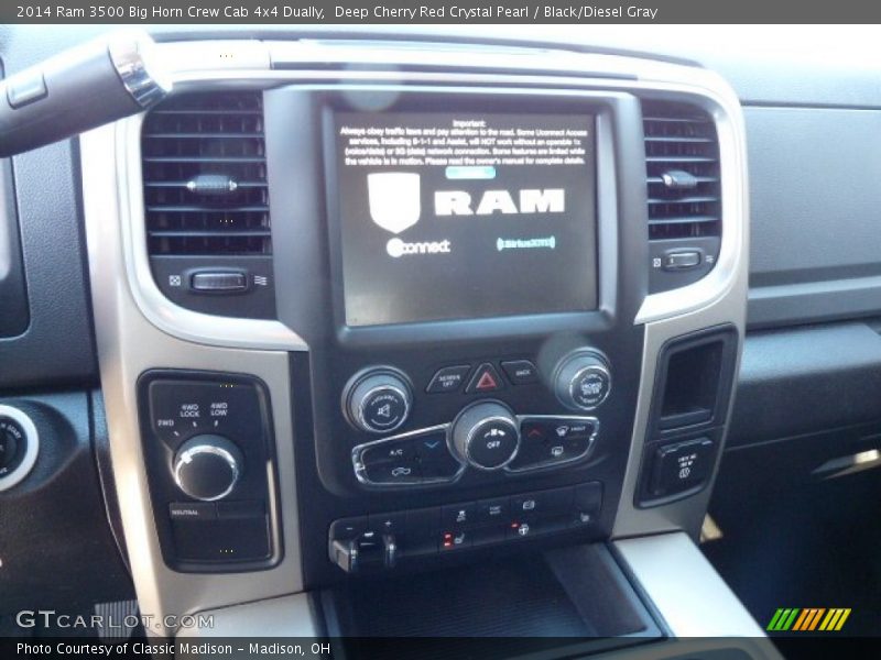 Deep Cherry Red Crystal Pearl / Black/Diesel Gray 2014 Ram 3500 Big Horn Crew Cab 4x4 Dually