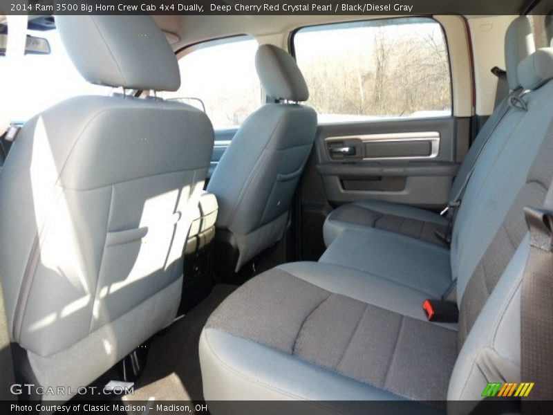 Deep Cherry Red Crystal Pearl / Black/Diesel Gray 2014 Ram 3500 Big Horn Crew Cab 4x4 Dually