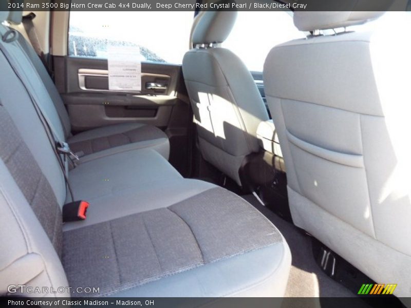 Deep Cherry Red Crystal Pearl / Black/Diesel Gray 2014 Ram 3500 Big Horn Crew Cab 4x4 Dually