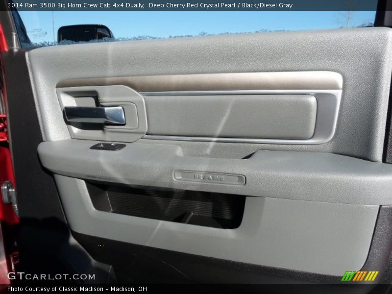 Deep Cherry Red Crystal Pearl / Black/Diesel Gray 2014 Ram 3500 Big Horn Crew Cab 4x4 Dually