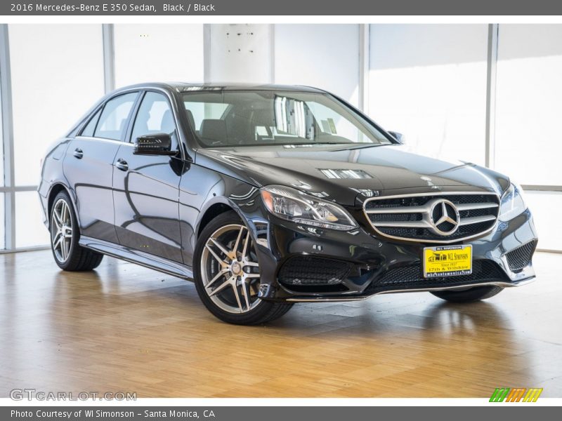 Black / Black 2016 Mercedes-Benz E 350 Sedan