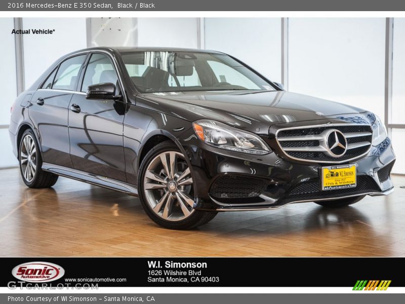 Black / Black 2016 Mercedes-Benz E 350 Sedan