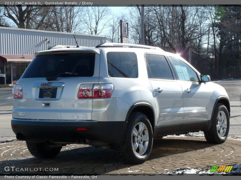 Quicksilver Metallic / Ebony 2012 GMC Acadia SL