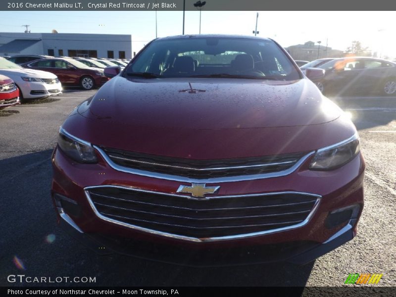 Crystal Red Tintcoat / Jet Black 2016 Chevrolet Malibu LT