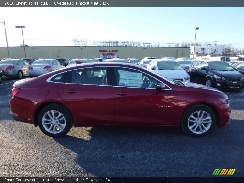 Crystal Red Tintcoat / Jet Black 2016 Chevrolet Malibu LT