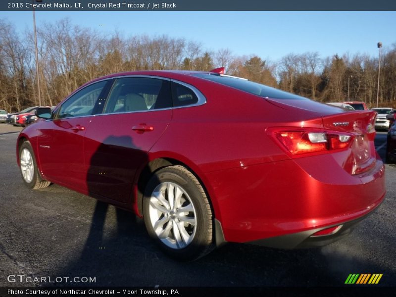 Crystal Red Tintcoat / Jet Black 2016 Chevrolet Malibu LT