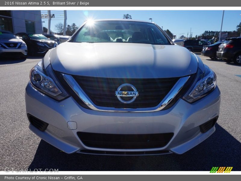 Brilliant Silver / Beige 2016 Nissan Altima 2.5 S