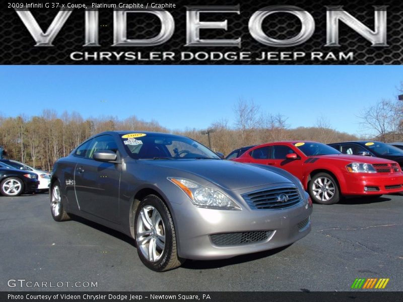 Platinum Graphite / Graphite 2009 Infiniti G 37 x Coupe