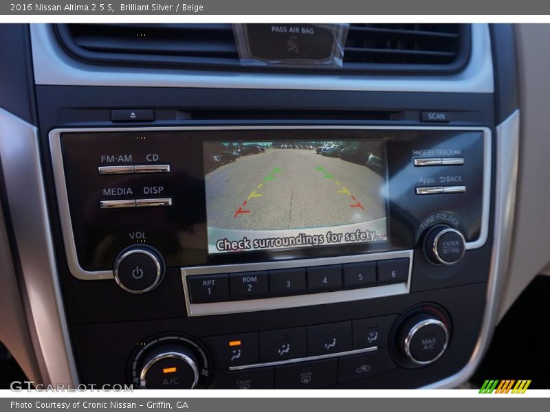 Brilliant Silver / Beige 2016 Nissan Altima 2.5 S