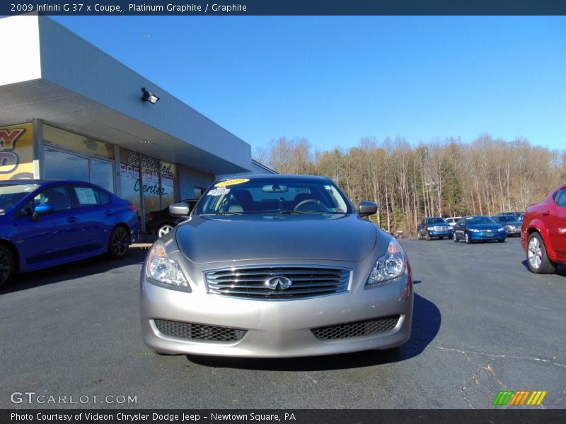 Platinum Graphite / Graphite 2009 Infiniti G 37 x Coupe