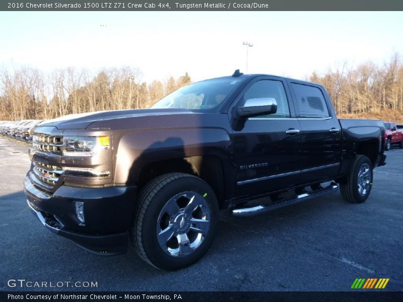 Tungsten Metallic / Cocoa/Dune 2016 Chevrolet Silverado 1500 LTZ Z71 Crew Cab 4x4